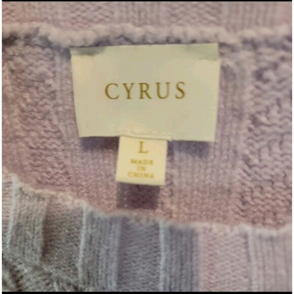 Cyrus Sweater Purple Size Large Pullover knitted - Picture 3 of 4